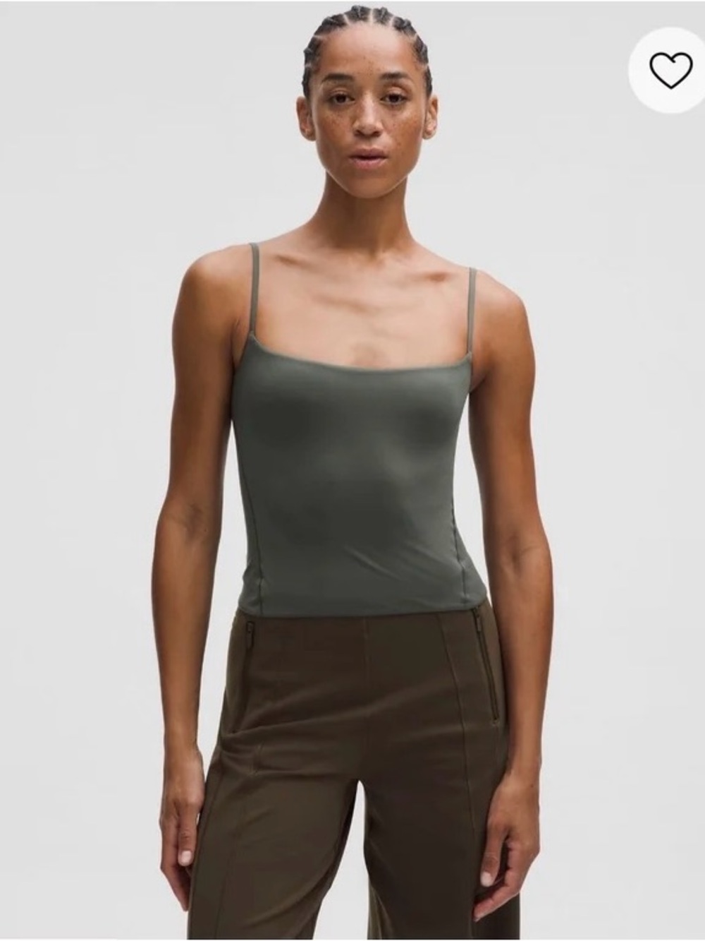 NWT lululemon Wundermost Nulu Spaghetti Strap Cami in Palm Deco PLMD sz S